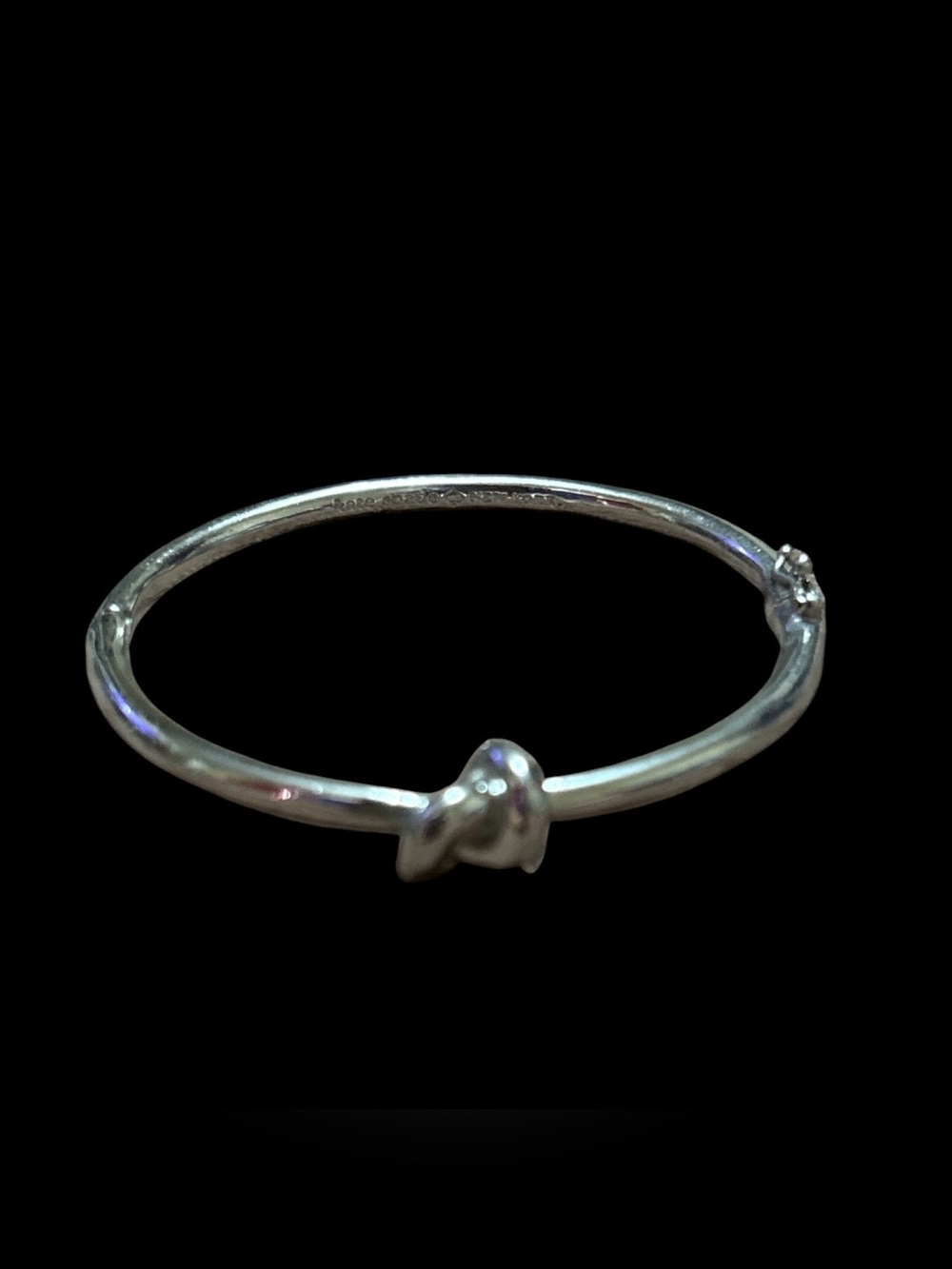 Kate Spade Silver Knot Accent Bangle Bracelet - Picture 3 of 8